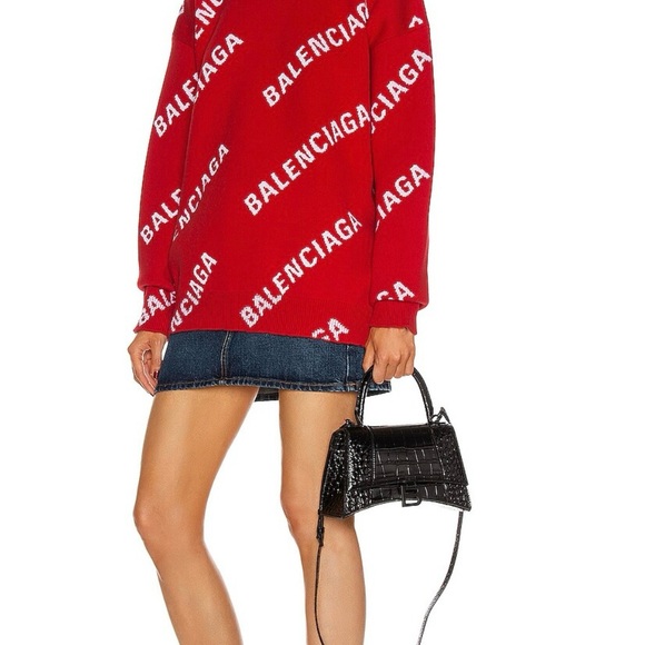 Balenciaga Hourglass Bag - 💯% AUTHENTIC‼️ BRAND NEW w/ TAGS‼️ SMALL BLACK/BLACK - Picture 3 of 17